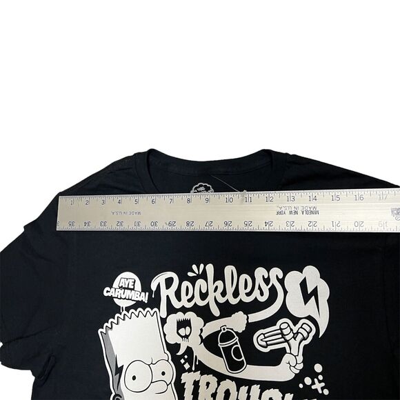 Simpsons Men’s M El Bart Graffiti T-Shirt Milhouse Universal Carumba Skateboard - Picture 2 of 7